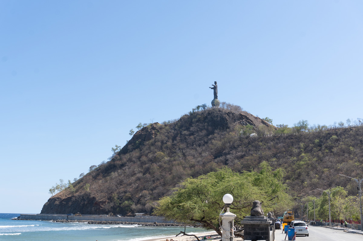 Dili, Cristo Rei statue 22 meter tall hilltop statue