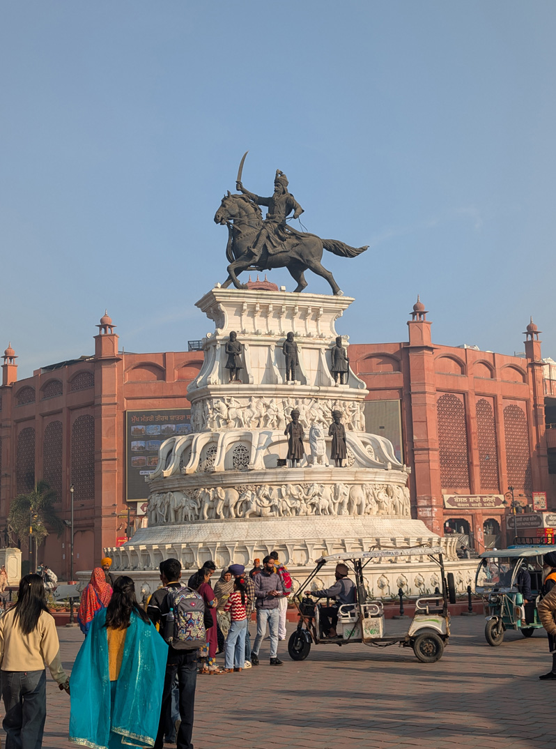 Central Amritsar, Maharaja Ranjit Singh statue In the former Victoria Square