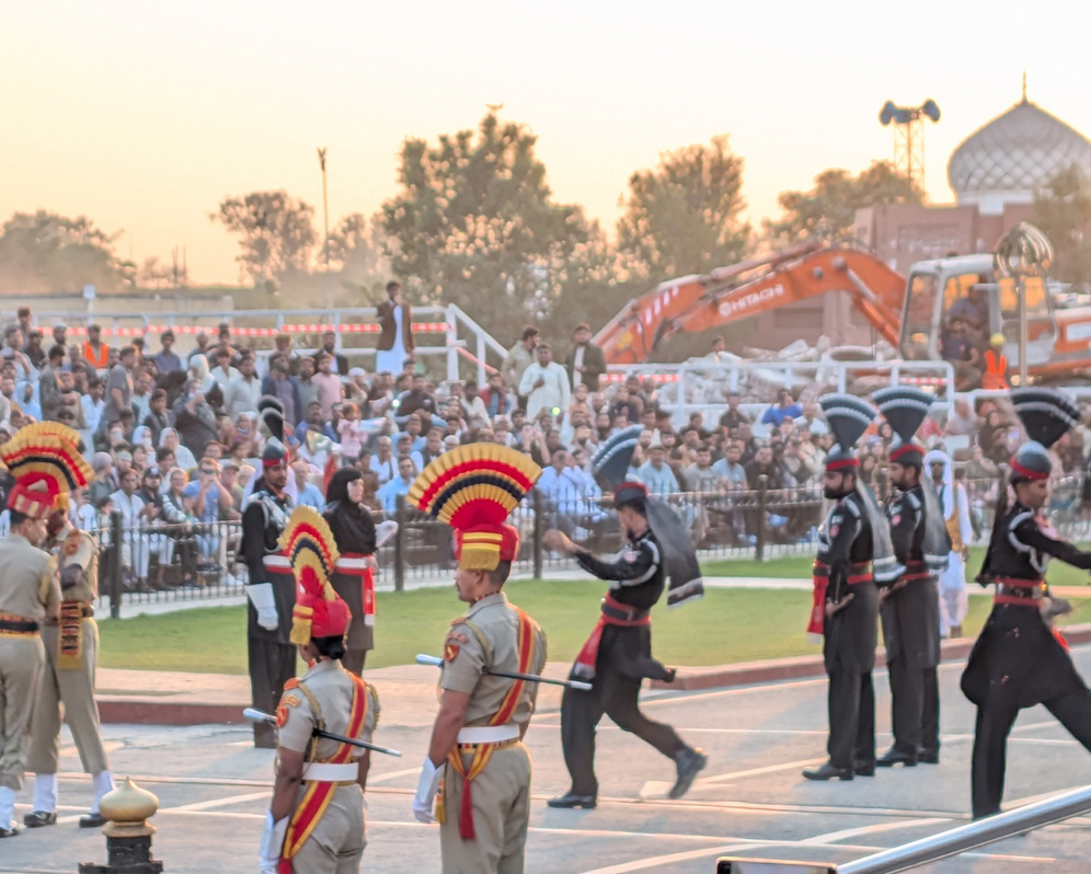 Wagah Border Ceremony, Team Pakistan are also in high form