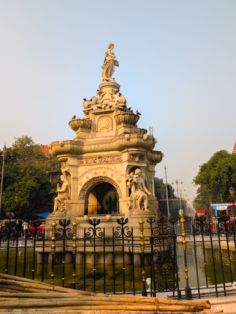 Mumbai, Flora Fountain (1869) Named for the Roman Goddess