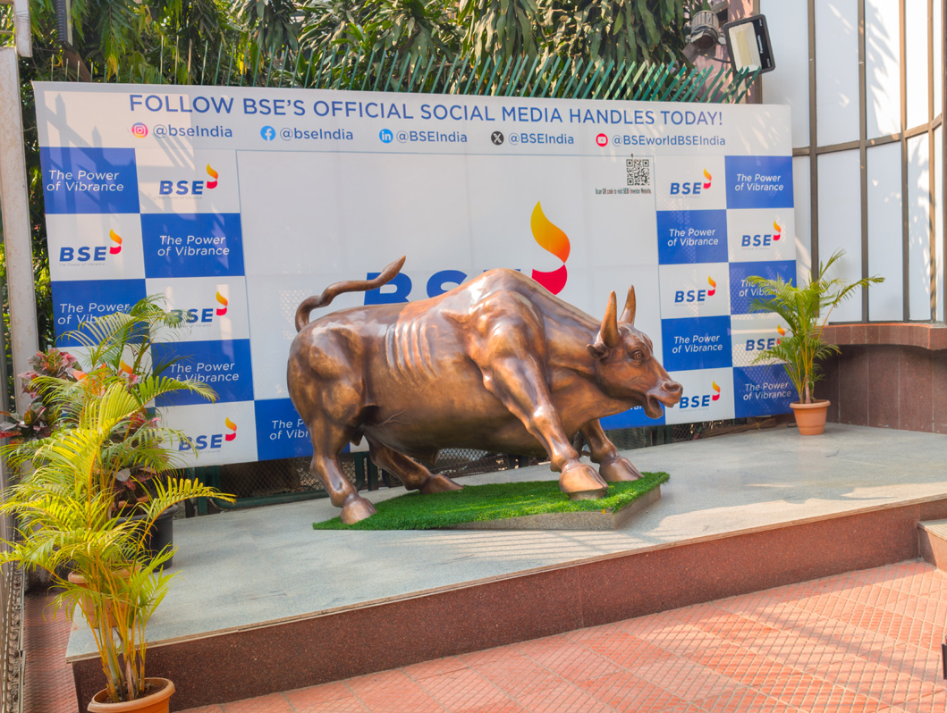 Mumbai, Bombay Stock Exchange bull