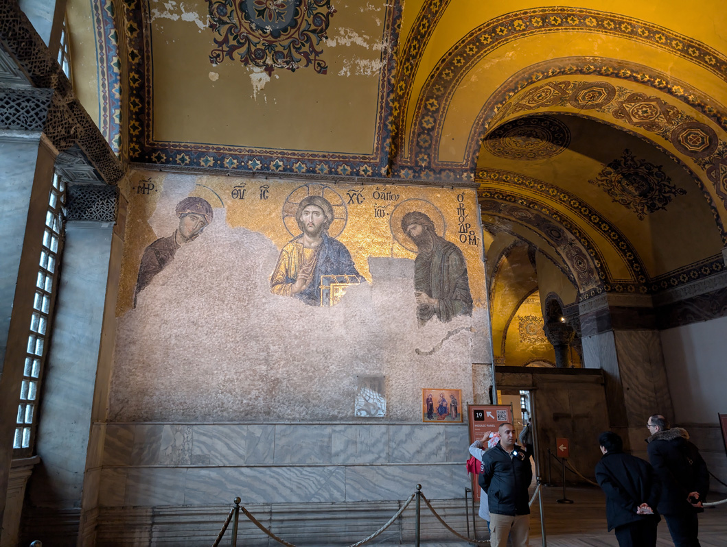 Hagia Sophia, BVM + Jesus + John the Baptist