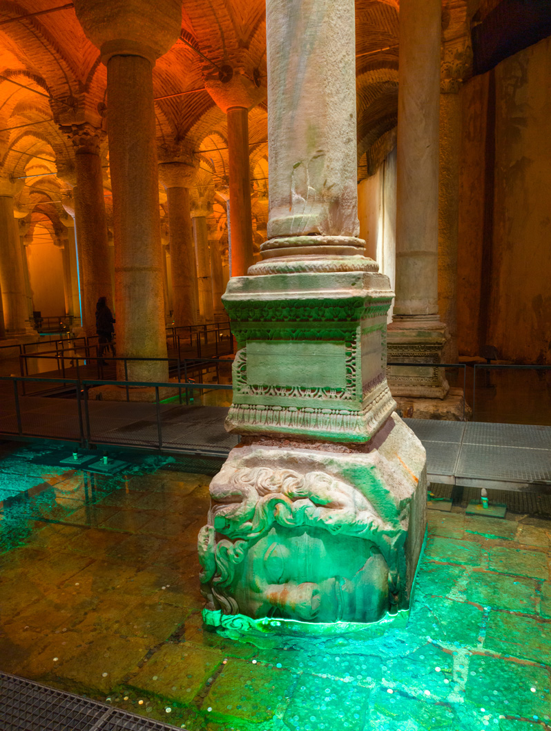 Byzantine Cisterns, Basilica Cistern: Medusa #1