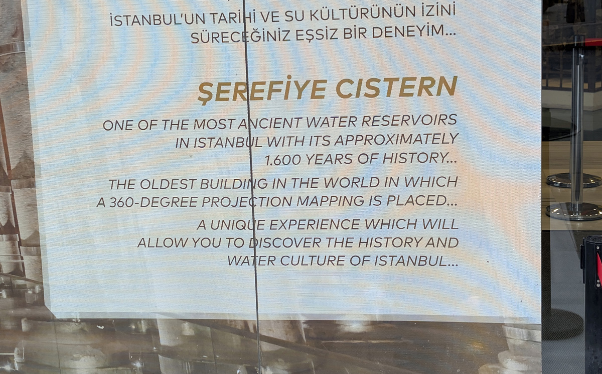 Byzantine Cisterns, Serefiye Cistern