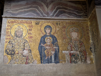 John II Komnenos + BVM + Empress Eirene, Hagia Sophia, Istanbul, November 2024