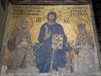 Connstantine XI Monomachos + Jesus + Empress Zoe, Hagia Sophia, Istanbul, November 2024