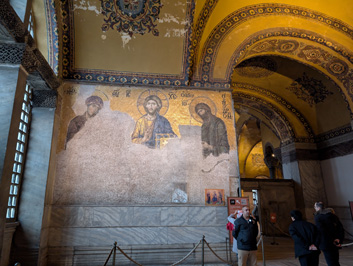 BVM + Jesus + John the Baptist, Hagia Sophia, Istanbul, November 2024