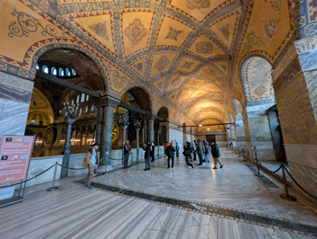 The galleries are spacious, Hagia Sophia, Istanbul, November 2024