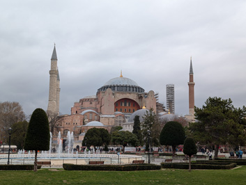 View to Hagia Sophia, Istanbul, November 2024