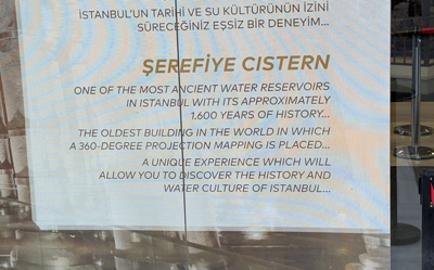 Serefiye Cistern, Byzantine Cisterns, Istanbul, November 2024