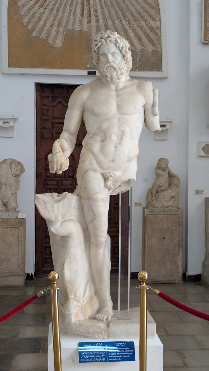Algiers: Museum of Antiquities, Neptune.  1st c BC
