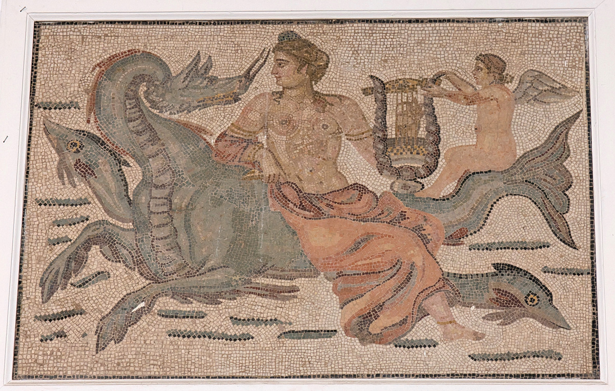 Algiers: Museum of Antiquities, Nereid with Sea Monster (Dragon)