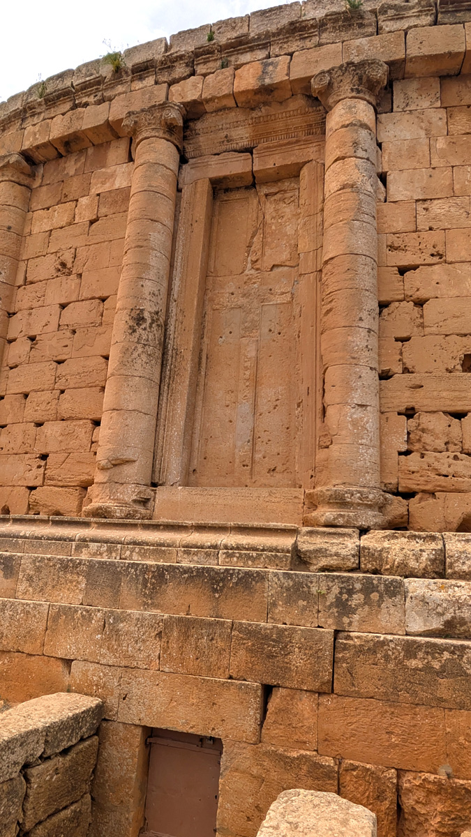 Royal Mausoleum of Mauretania, False Door. With hidden  below-ground-level true door