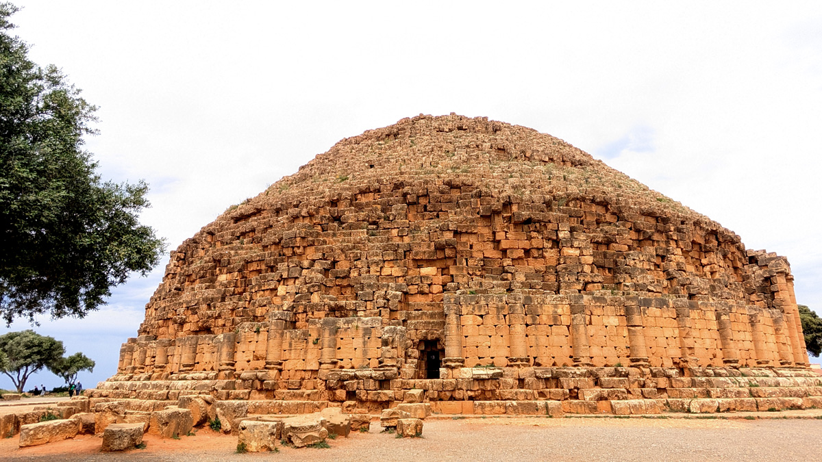 Royal Mausoleum of Mauretania, Less-Restored side of Royal Mausoleum