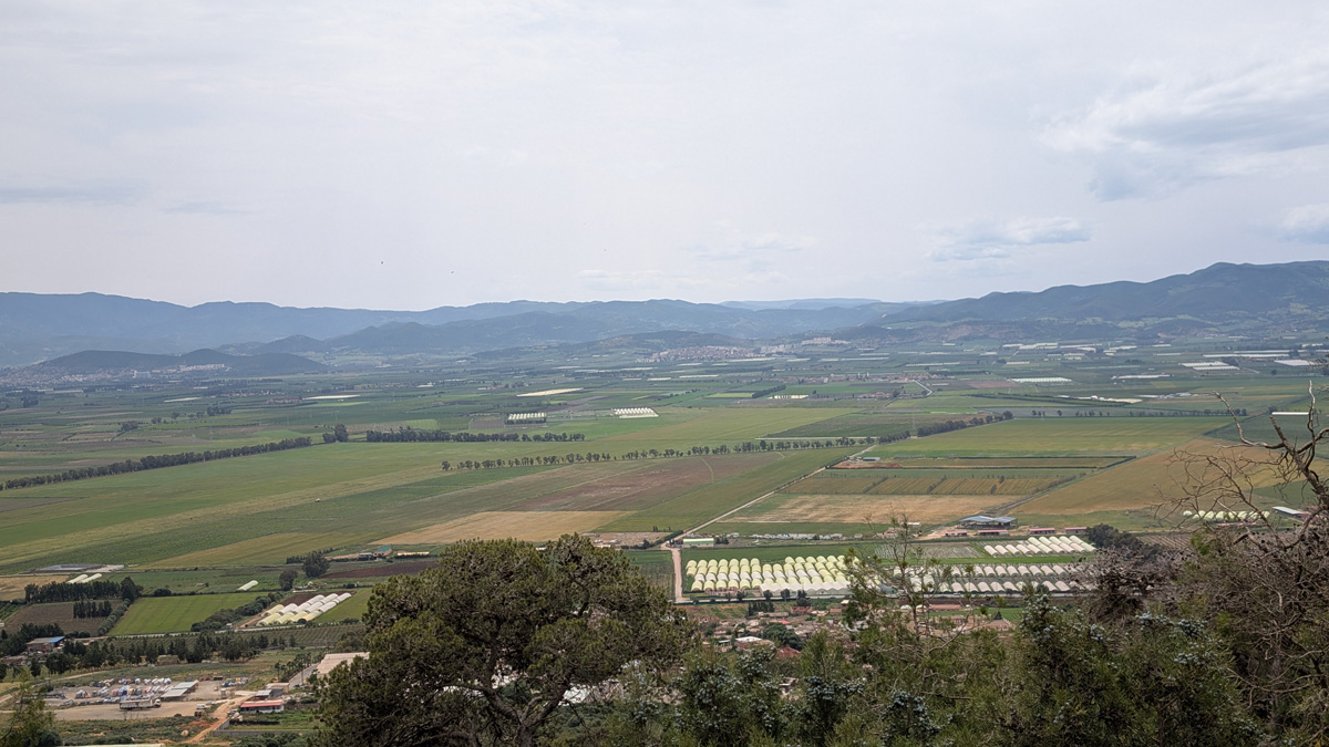Royal Mausoleum of Mauretania, Farmland view, from Royal Mausoleum