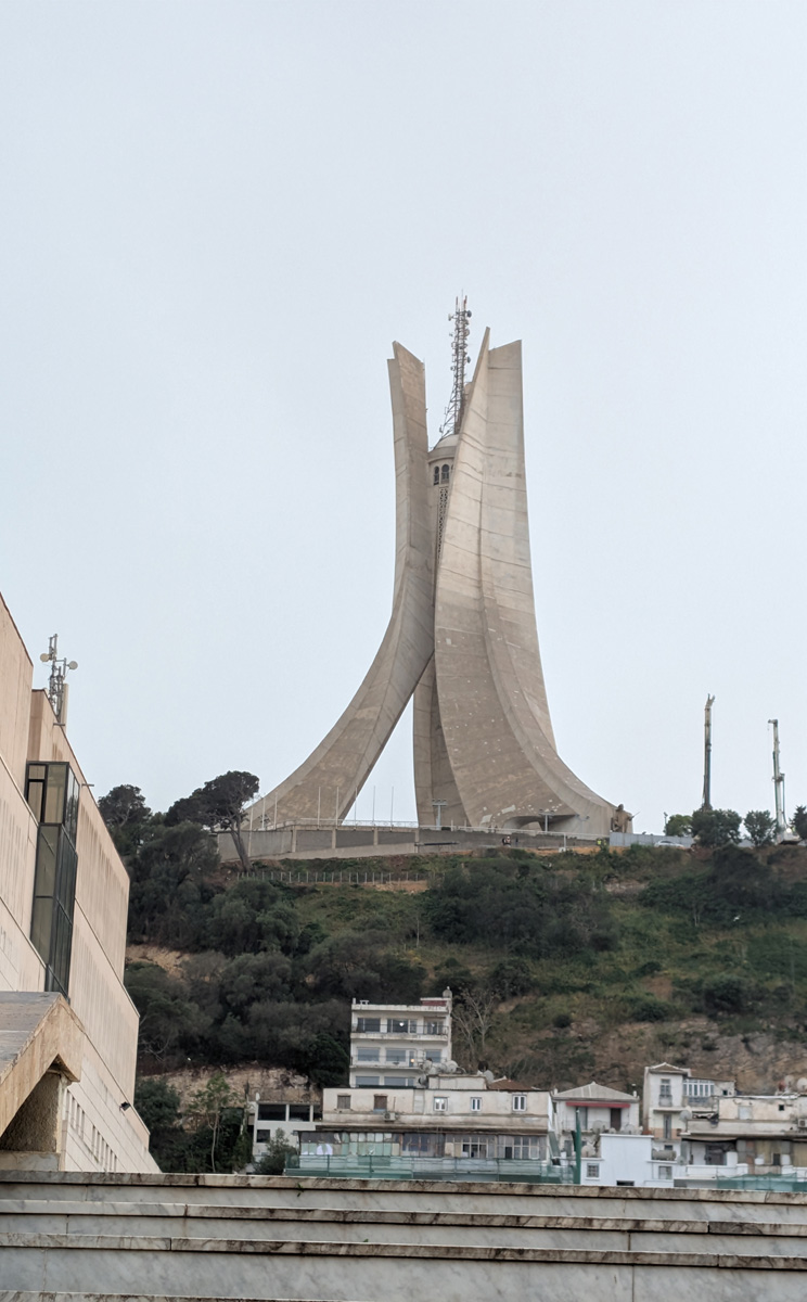 Around Algiers, Giant hilltop Martyrs Memorial