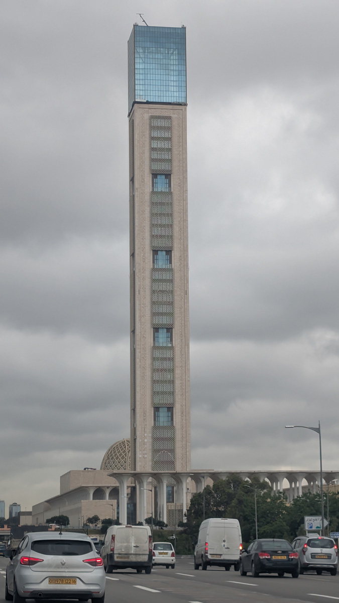 Around Algiers, Minaret of modern Great Mosque
