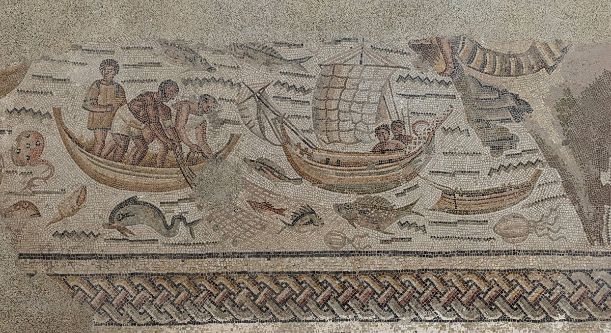 Hippo Regius Site Musuem, Fishing scene