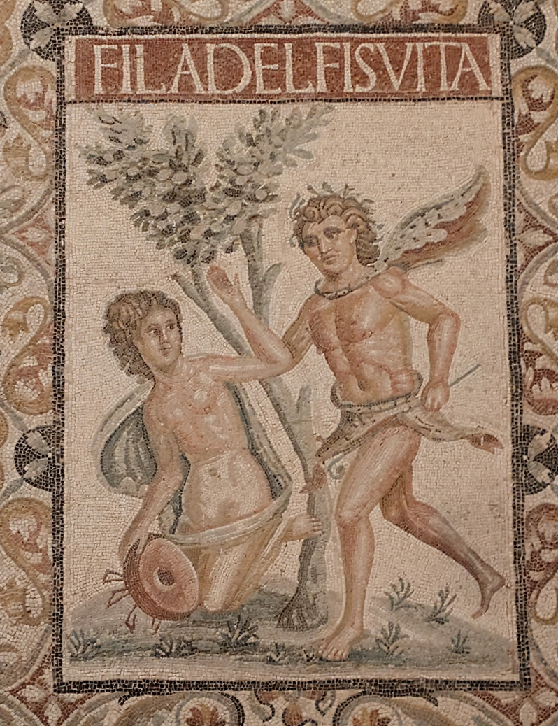 Timgad Site Museum, Young woman and satyr