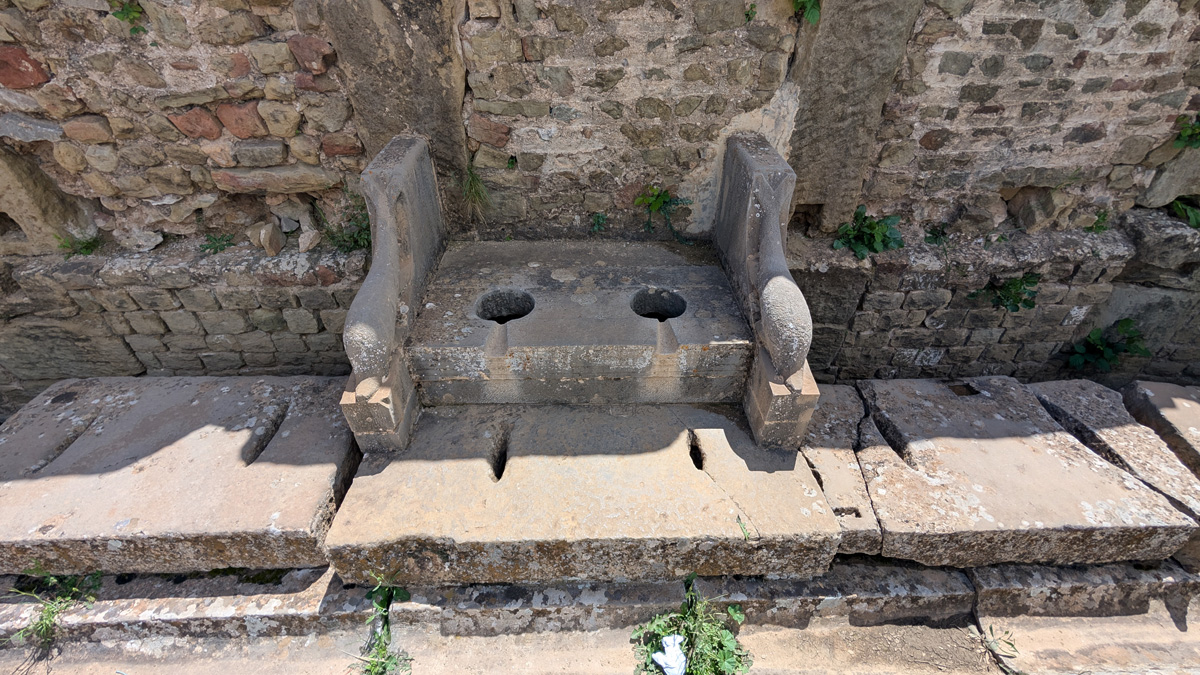 Timgad Archaeological Site, Latrine