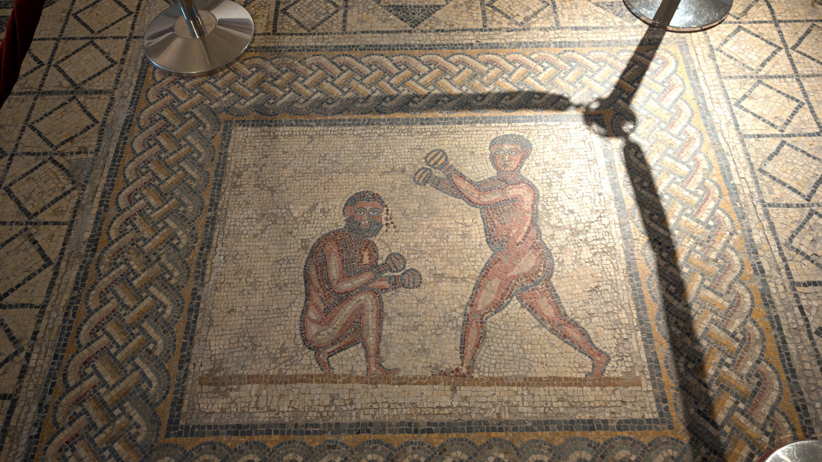 Bardo Museum Mosaics, Boxers