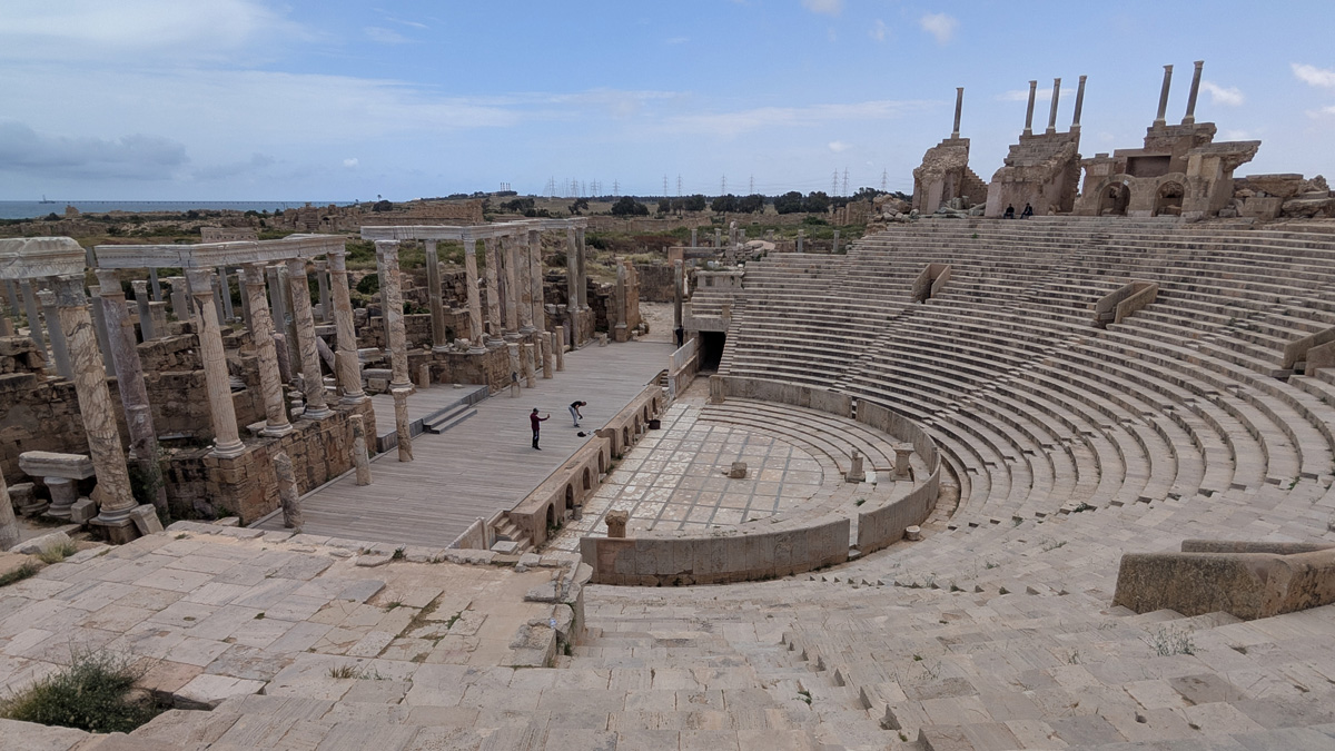 Leptis Magna, (Restored) Ancient Theatre
