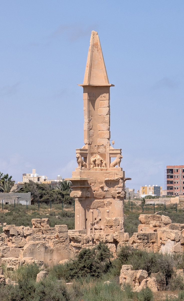 Sabratha, Mausoleum of Bes Mausoleum of Bes (Punic, 2nd c BC)
