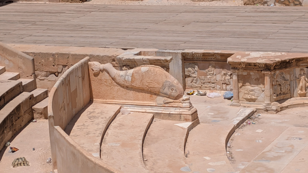 Sabratha, Theater detail