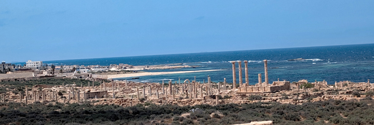 Sabratha, View over Sabratha archaeological site