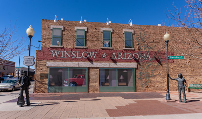 "Standin' on corner in Winslow Arizona" A monument to, Winslow, Arizona, Arizona++   March 2025