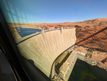 Glen Canyon Dam from Visitor Center, Arizona++   March 2025