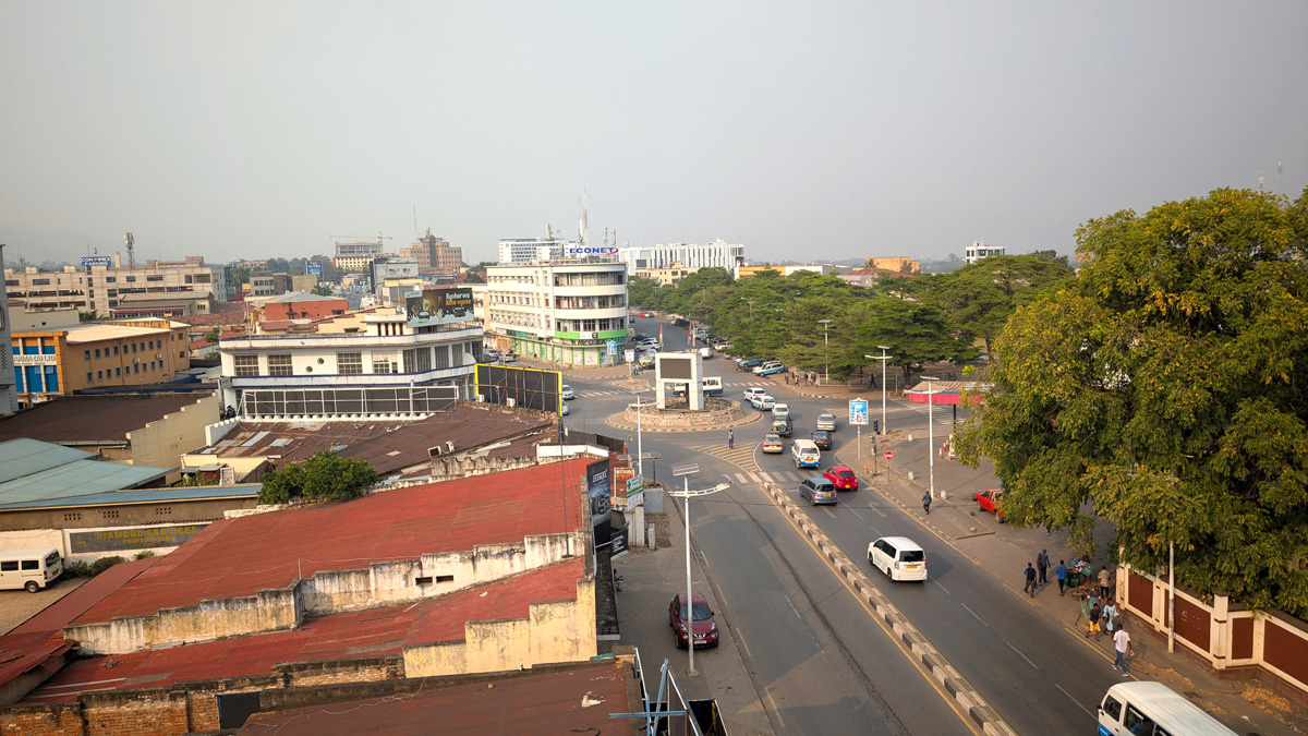 Burundi: Bujumbura, Downtown Bujumbura, from the Burundi Palace Hotel
