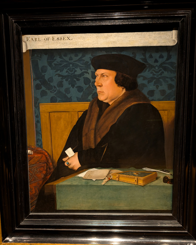 London: National Portrait Gallery, Thomas Cromwell, Earl of Essex 17th copy of ~1532 Holbein original