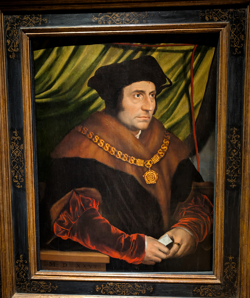 London: National Portrait Gallery, Sir Thomas More 17th c copy of  1527 Holbein
