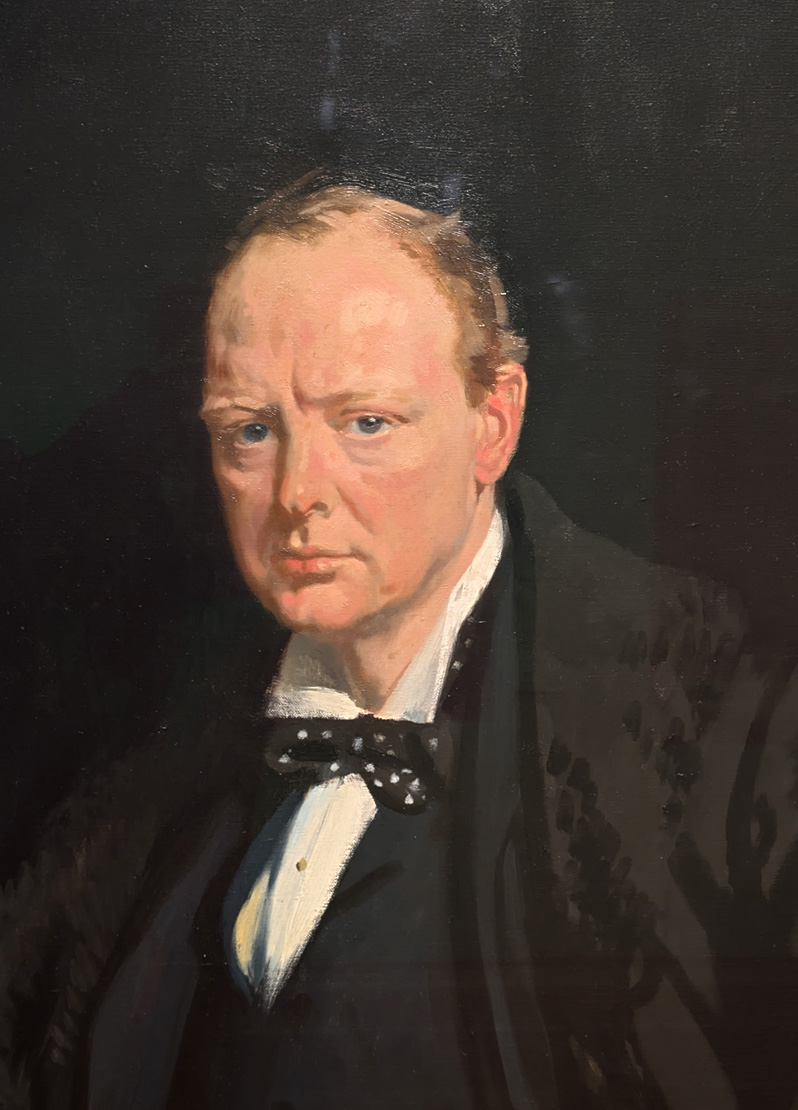 London: National Portrait Gallery, Churchill (p. 1916) detail