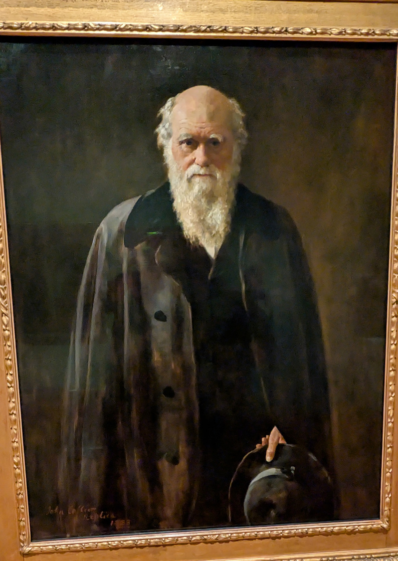 London: National Portrait Gallery, Charles Darwin 1883, based on 1881 portrait