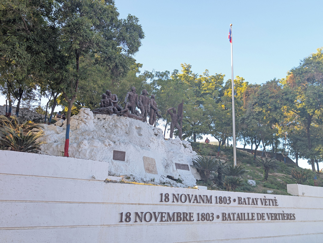 Cap-Haitien, Memorial to the 1803 Battle of Vertieres Regarded as the climactic battle against the French