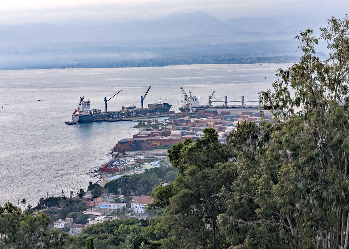 Cap-Haitien, View to the port area