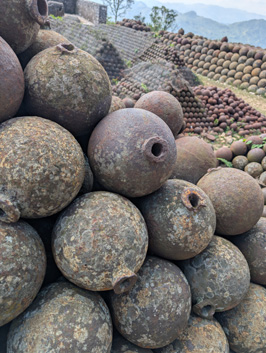 Hollow cannonball / shell, Citadelle Laferriere, Haiti, December 2025