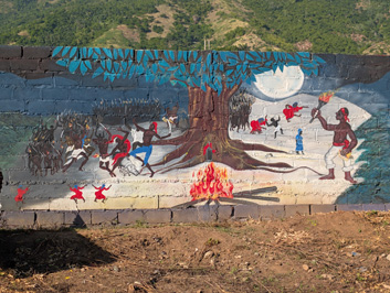 The revolutionary voodoo pact, Bois Caiman murals, Haiti, December 2025