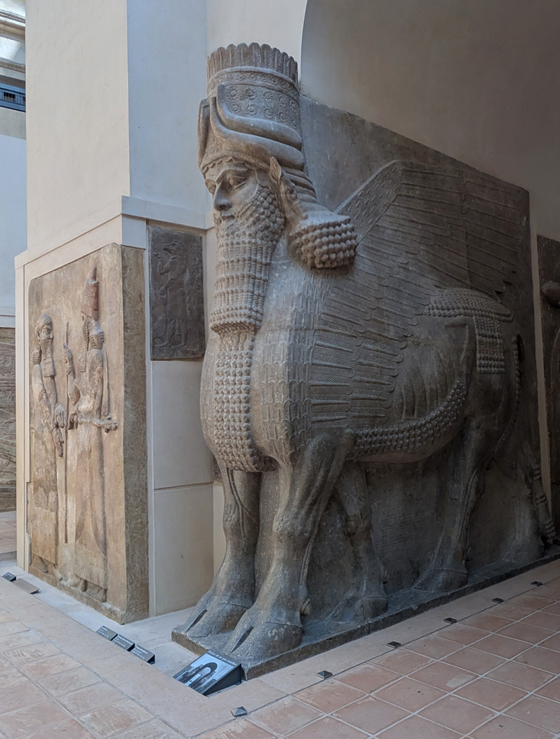 Paris: Louvre, Lamassu, Khorsabad ~700 BC