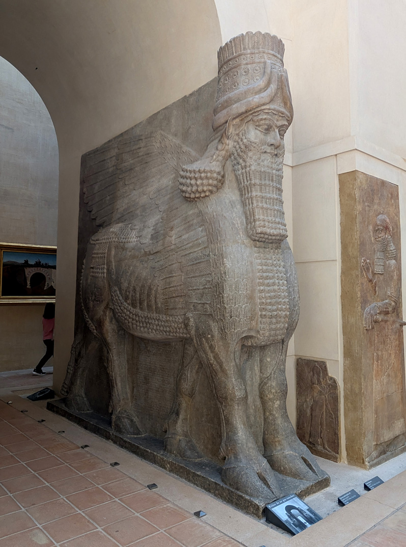 Paris: Louvre, Lamassu, Khorsabad ~700 BC