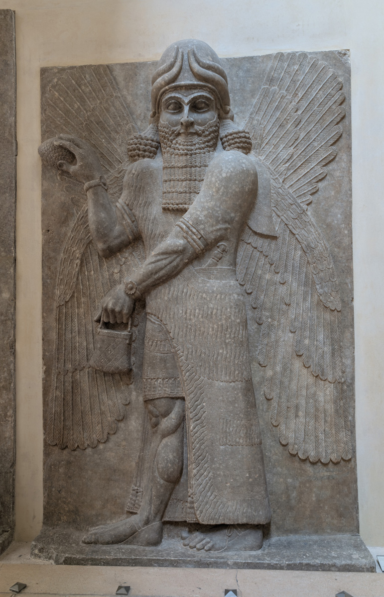 Paris: Louvre, Protective spirit, Khorsabad ~700 BC