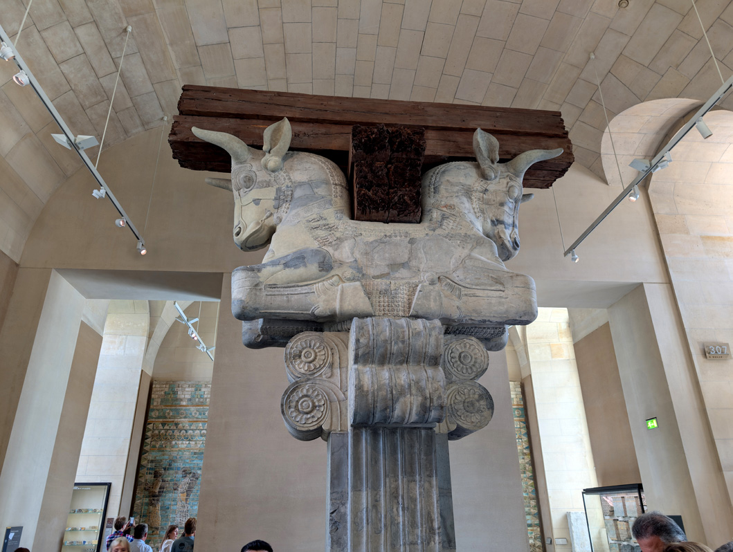 Paris: Louvre, Bull-Headed capital.  Darius I