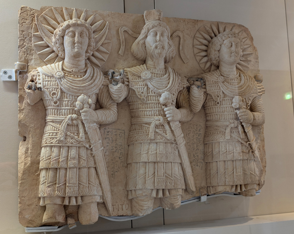 Paris: Louvre, Unusual stela, Palmyra, ~200 AD