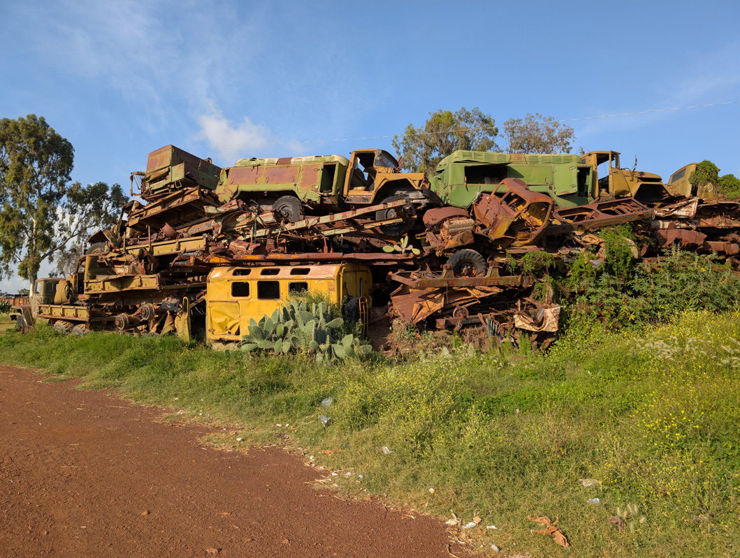 Asmara, "Tank Cemetery", just outside Asmara
