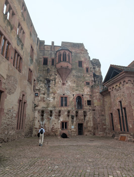 Castle courtyard, Heidelberg Castle, France & Germany, September 2025