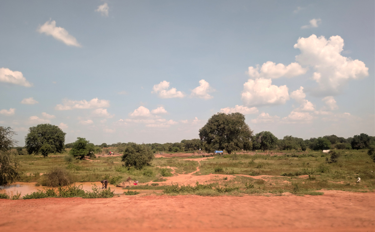 Mundari Village, Landscape 20 miles North of Juba