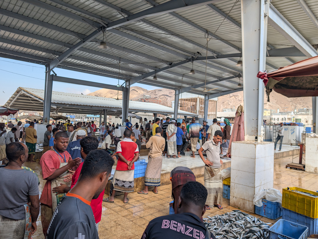 Port of Mukalla, Busy Fishmarket