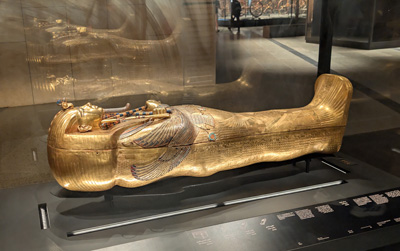 Inner Coffin 110 kg of solid gold, GEM: Tutankhamun Gallery, 2025 Cairo